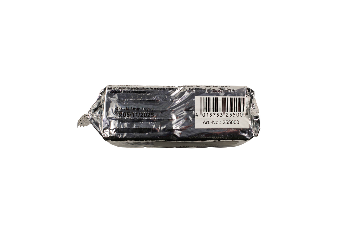 Andere Seite der Trek'n Eat Trekking-Kekse-Verpackung mit Barcode