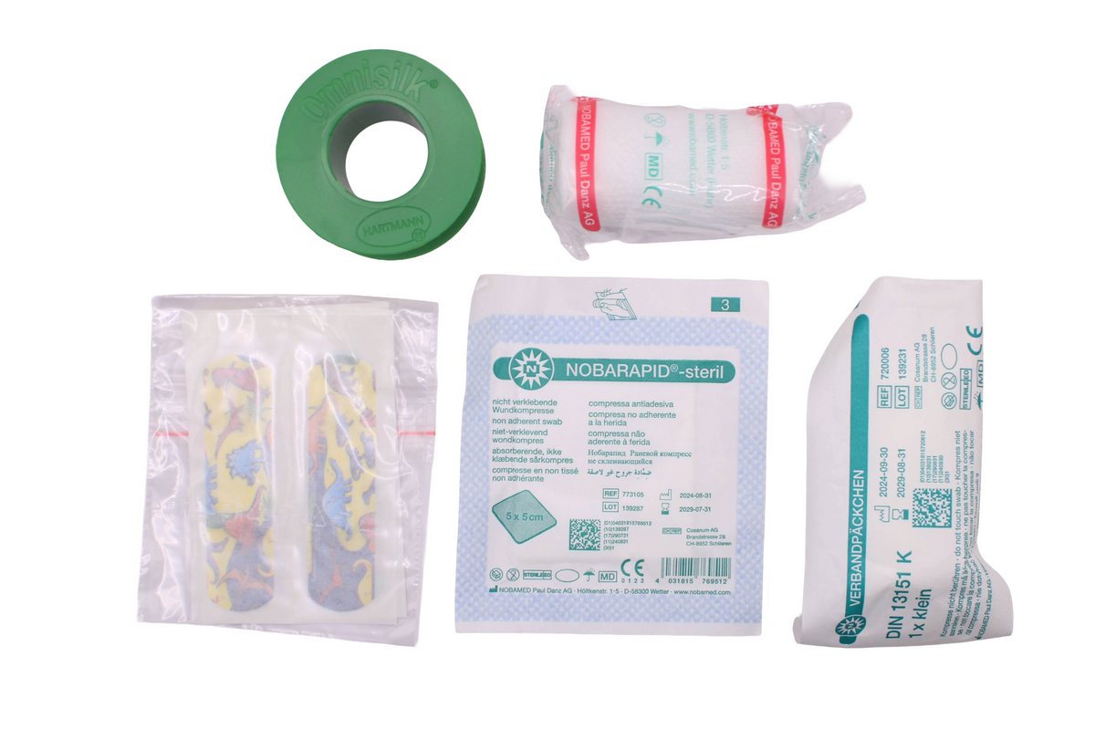 First Aid School - kleines Erste Hilfetäschchen mit Füllung