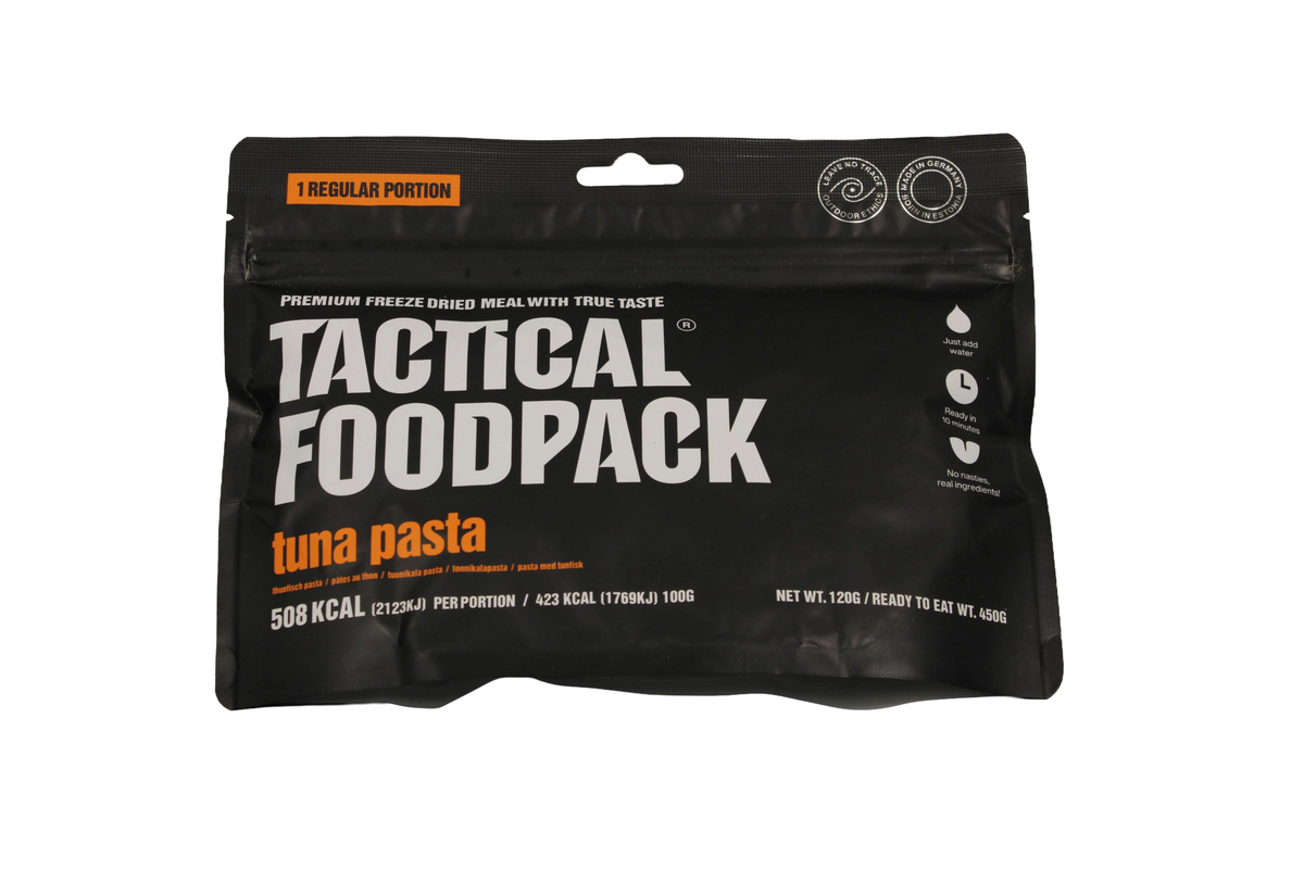 Tactical Foodpack Thunfischpasta, gefriergetrocknete Mahlzeit, 120 g, 508 kcal pro Portion
